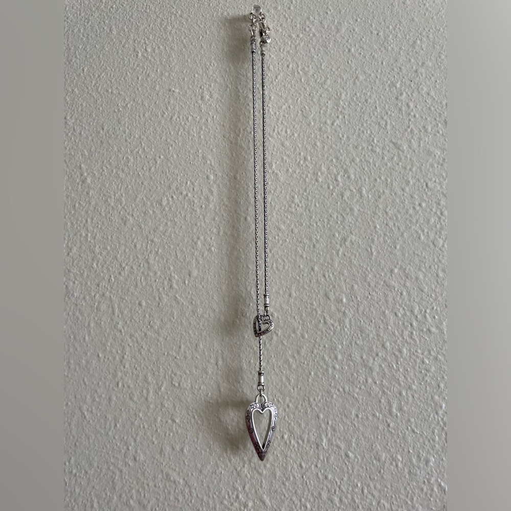 Brighton Shower of Hearts Silver Pendant Necklace - Picture 3 of 5